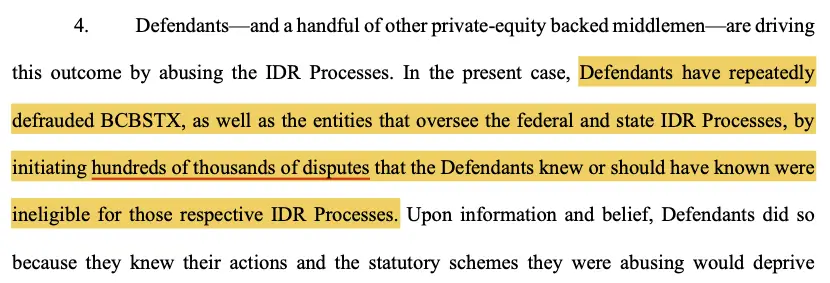 HaloMD submitted hundreds of thousands of ineligible claims